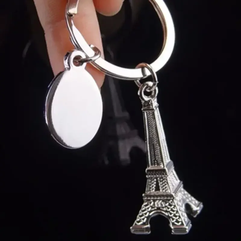 Retro Mini Decoration Torre Eiffel Tower Keychain Paris Tour Eiffel Key Chain Key Holder Key Ring Women Bag Charm Pendant Gift