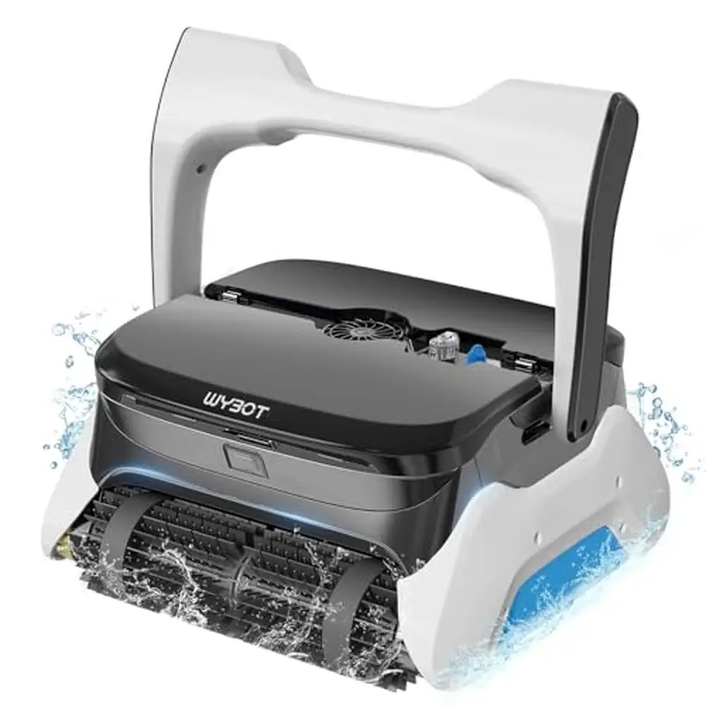 Osprey 1000 Cordless Robotic Pool Cleaner 4200 GPH Filtration Rate Double Active Brushes Smart Navigation No Cable Limits 120