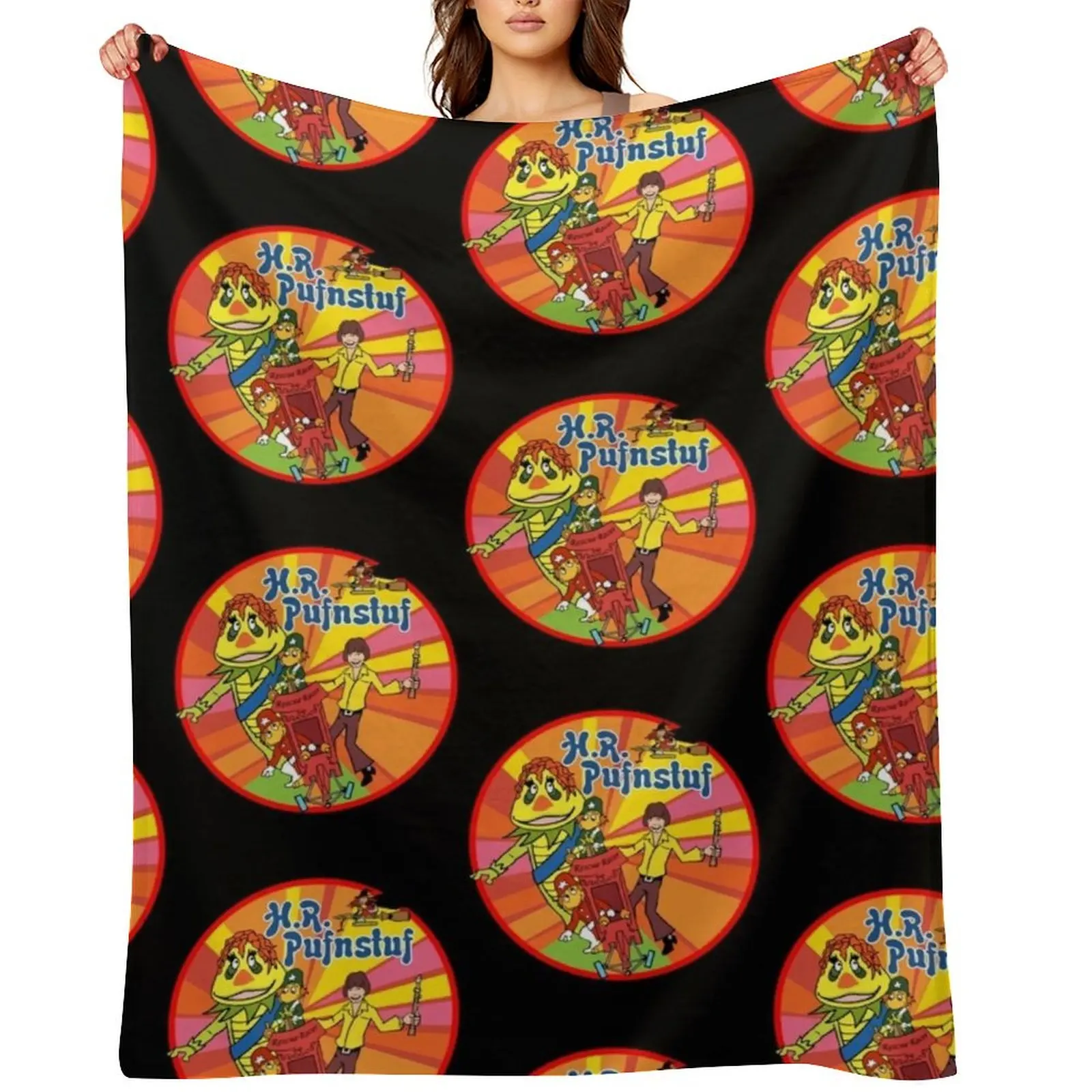 

HR H R Pufnstuf Puff Stuff Puff n stuff Shirt Sticker Hoodie Mask Throw Blanket For Baby Decorative Sofas Blankets