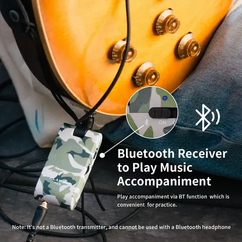 FLAMMA FX10 Gitarrhörlursförstärkare Hörlursförstärkare Bärbar Gitarrpluggförstärkare Inbyggda 14 Effekter 14 Förstärkarmodeller 28 Trumgrooves 8 best sales bärbar gitarrförstärkare - №4