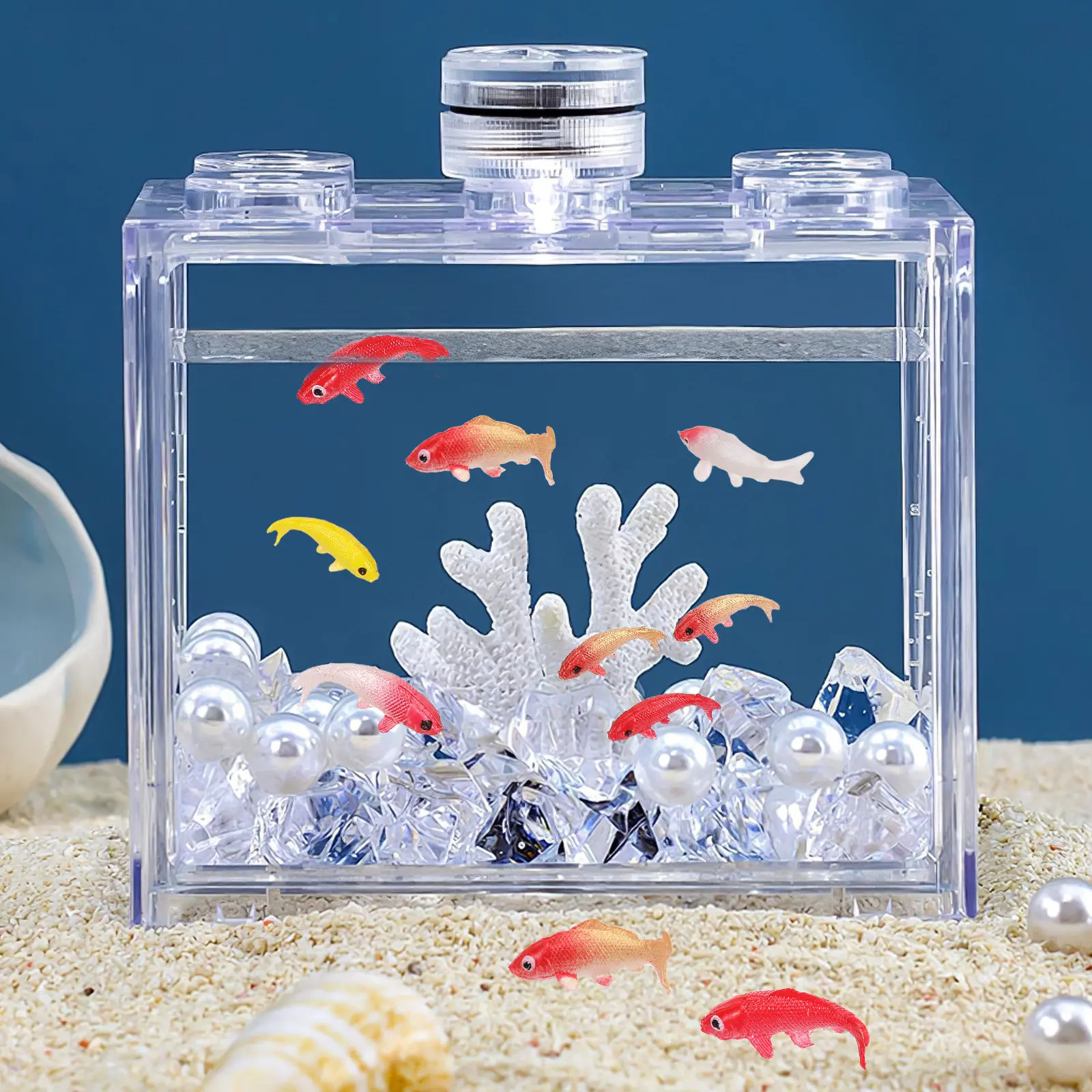 10Pcs Lovely Mini Fancy Carp P - огляд і ціна Fish Toy In Aquarium
