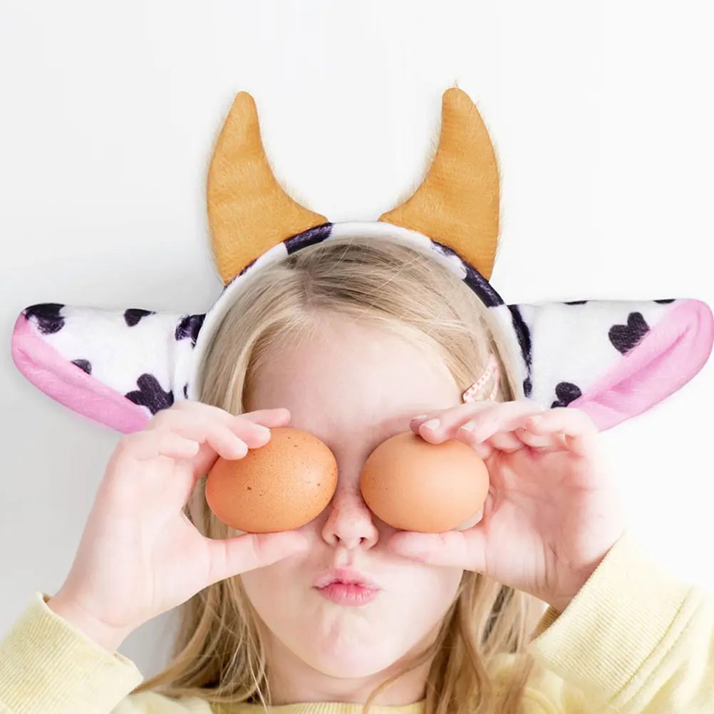 

3pcs Cartoon Headb s Cow Horn Headb Animal Horn Headwear Festival Props Costume nament Lightweight Material Comfortable