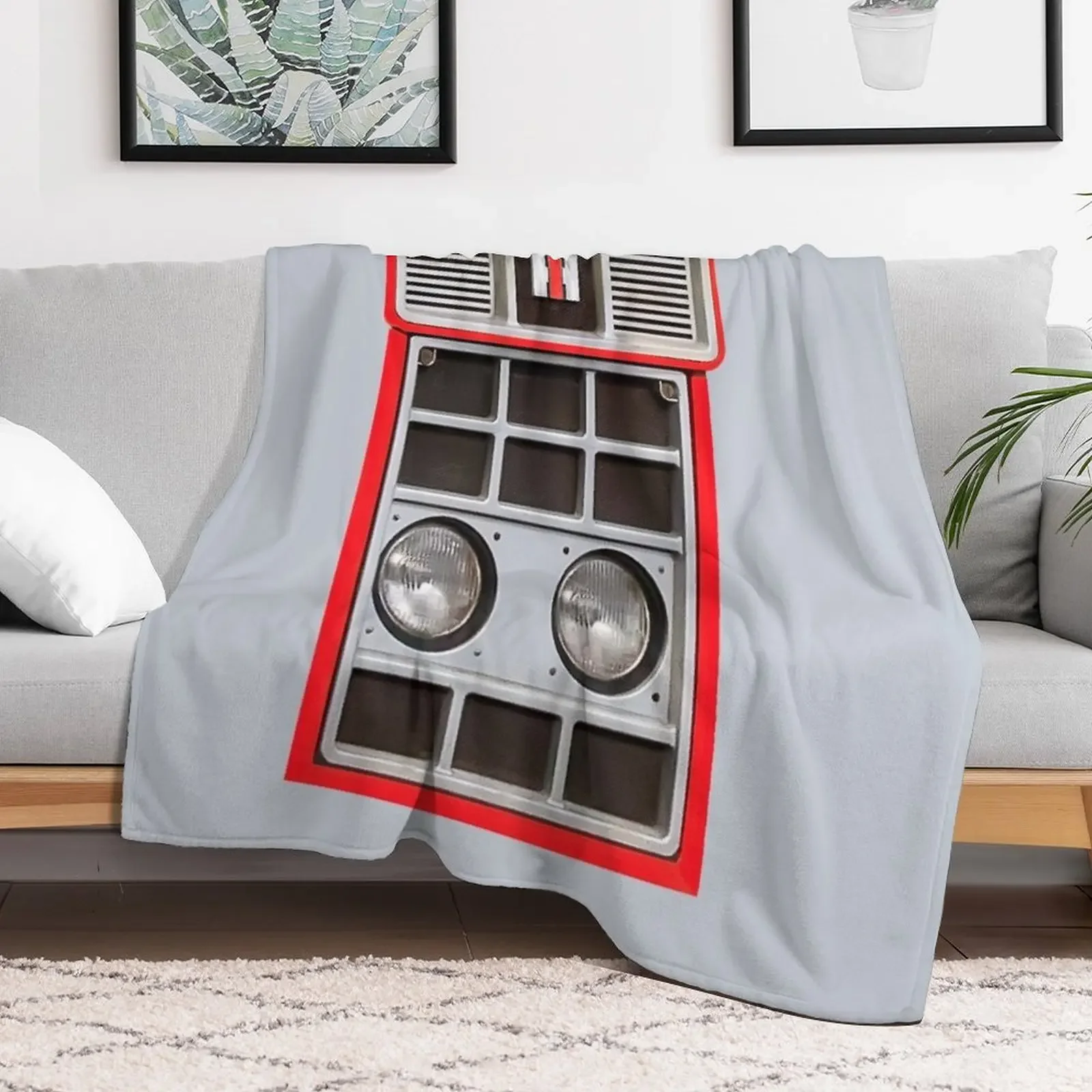 red tractor Throw Blanket Fuzzy Plush Throw Blanket for Sofa Chair
