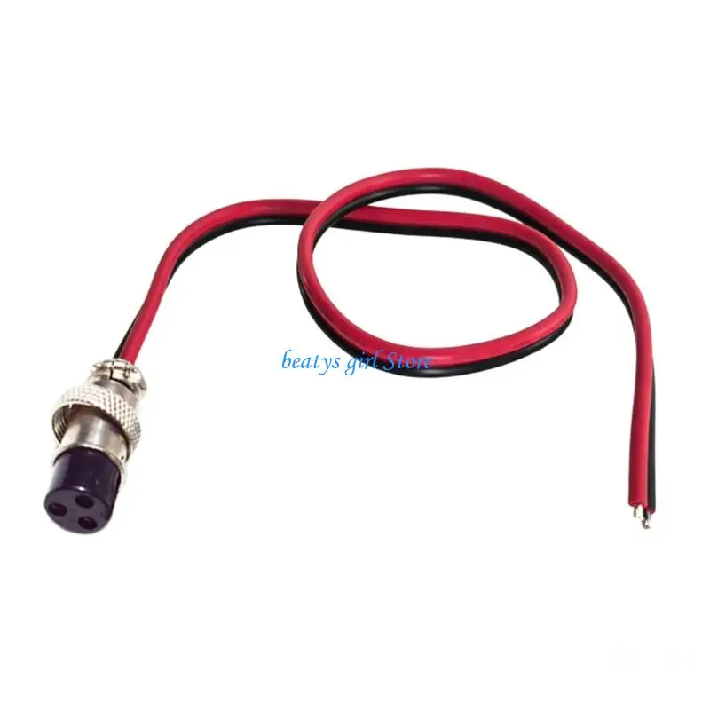 C7AB GX16 Female Cable with 14AWG Wire for Motor Power and Repair Work