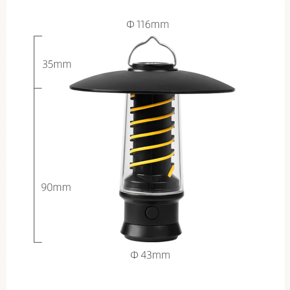 2500mAh Tactical Camping Light USB Rechargeable LED Flashlight 5 Lighting Modes Waterproof Portable Outdoor Tent Camping Lantern