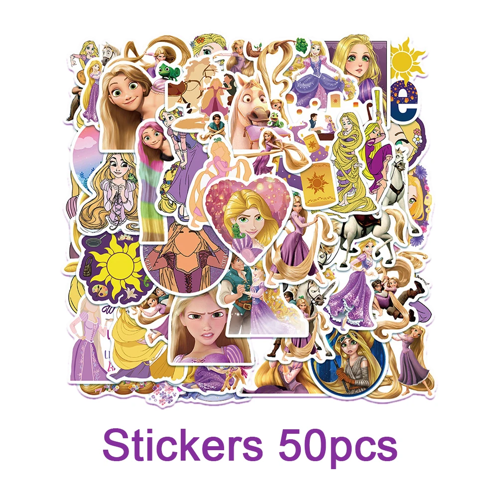 Tangled Rapunzel Princess Theme Birthday Party Decoration Supplies Disposable Cutlery Balloon Background Baby Shower Girl Gift