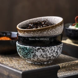 Japanese Style 4.5 Inch Bowl Ceramic Rice Bowl Home Small Soup Bowl Eat Bowl Noodle Bowl Sushi Daily Restaurant Tableware