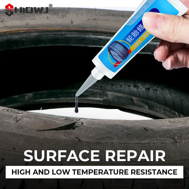 Tire Repair Glue Liquid Strong Rubber Glues Black Rubber Wear-resistant Non-corrosive Adhesive Instant Strong Bond Leather