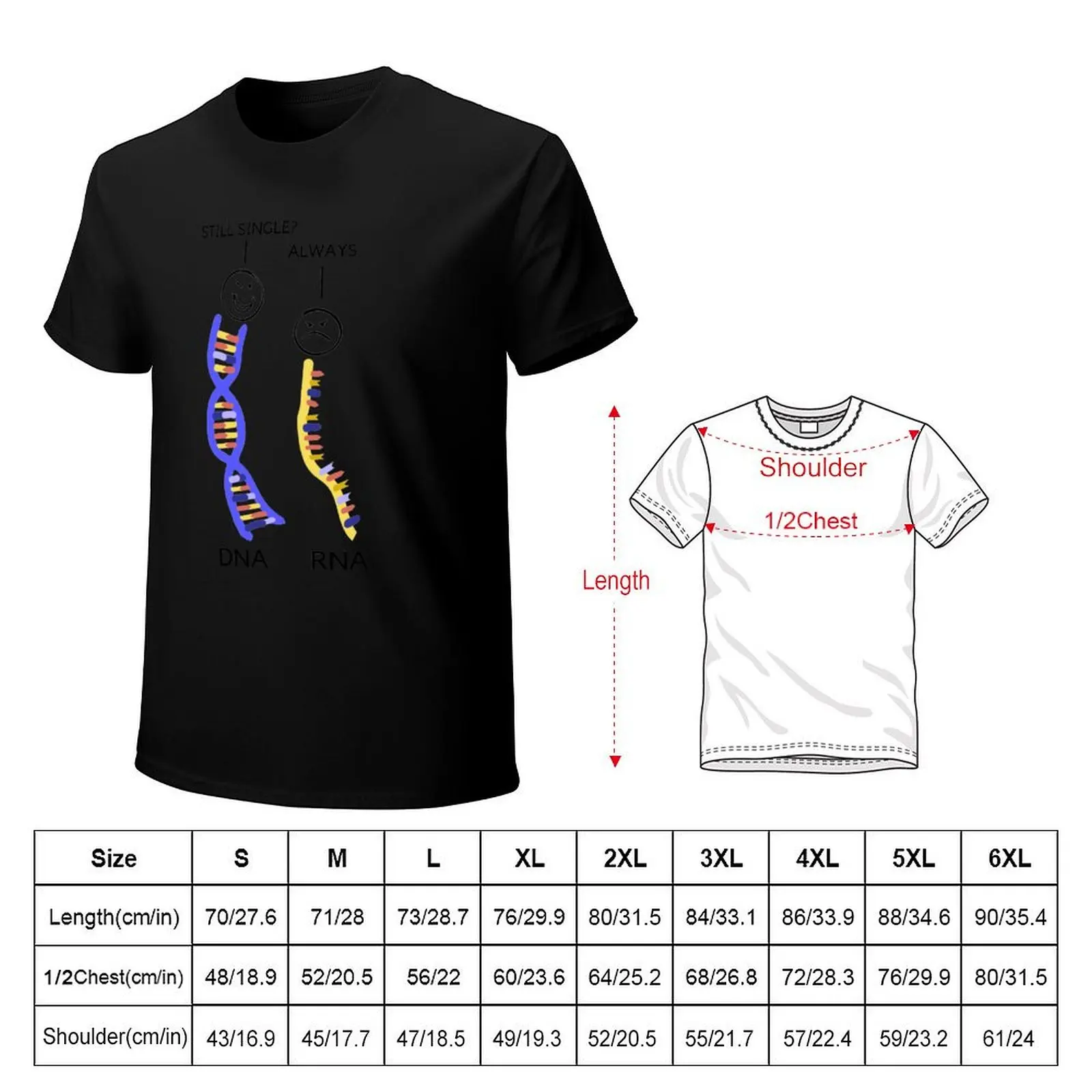 Genetics DNA And RNA Joke T-Shirt cute clothes graphic tee shirt mens plain t shirts