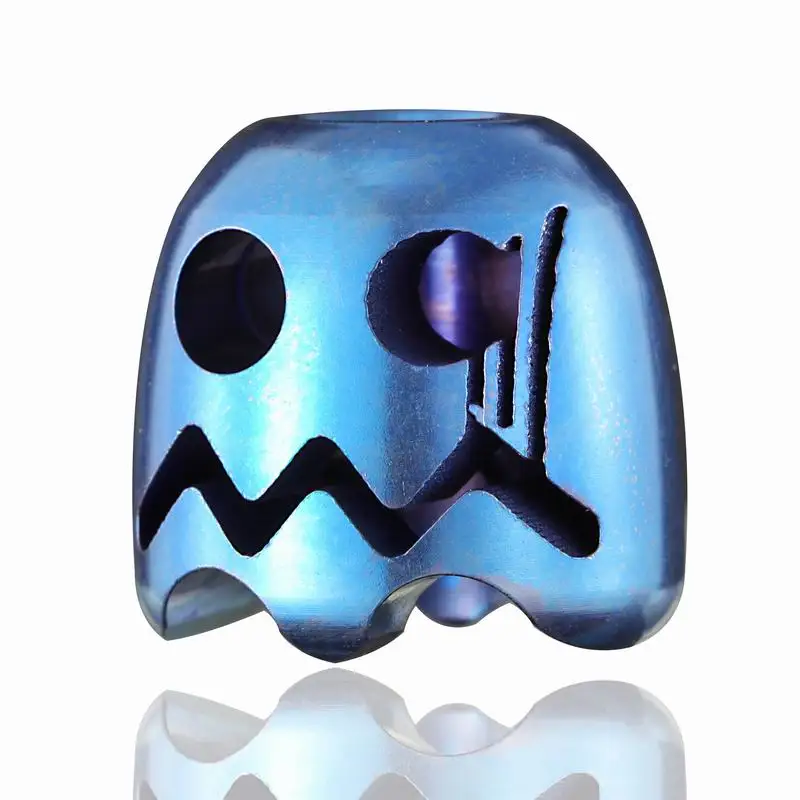 

MG Titanium Alloy Embarrassment Emoj Paracord Beads Knife Lanyard Bead Knives Floss Beads Pac-Man Style Charms