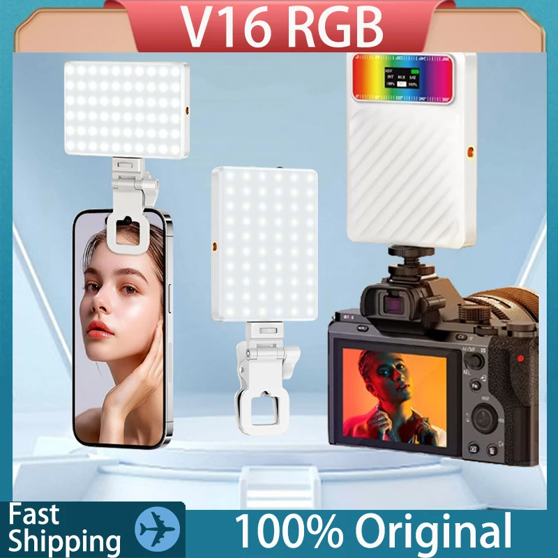 Original Portable RGB Fill Light Full-Color/Bi-Color Atmosphere Photography Light Custom Pocket Spotlight For Photography Volg