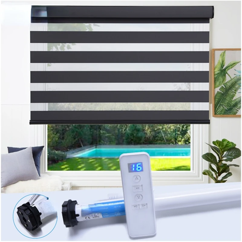 Roller Window Tuya Smart Electric Shades Shade Wifi Rechargeable Tubular Drive Chain Motor Blind