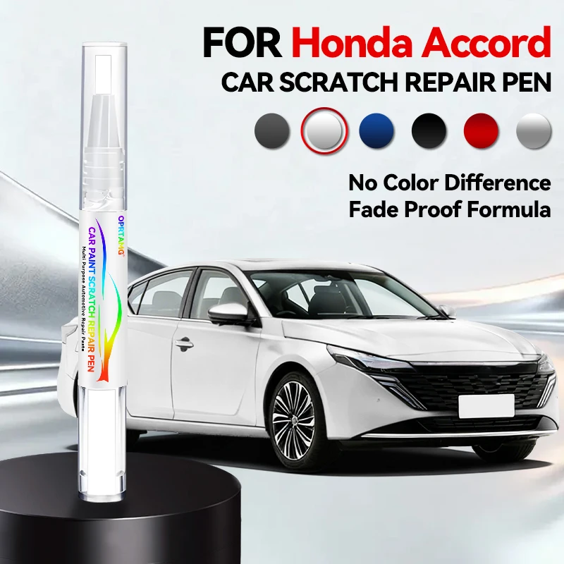 

Ручка-корректор для ремонта автомобильной краски (для Honda Accord 1996-2026), аксессуары для устранения царапин, цвета: белый, черный, серебристый