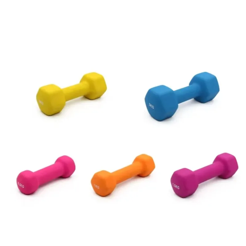 Dip-molded Dumbbell for Women Gymnast Using Strength Training Equipment for Men Beginner Arm Muscle Small Subbell