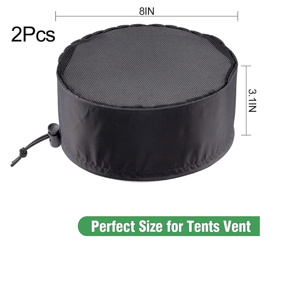 Duct Filter Vent Cover Grow Tents Vent Filter Cover with Elastic Band and Fixed Buckle to Dust-Proof for Plant Grow Tent Vent