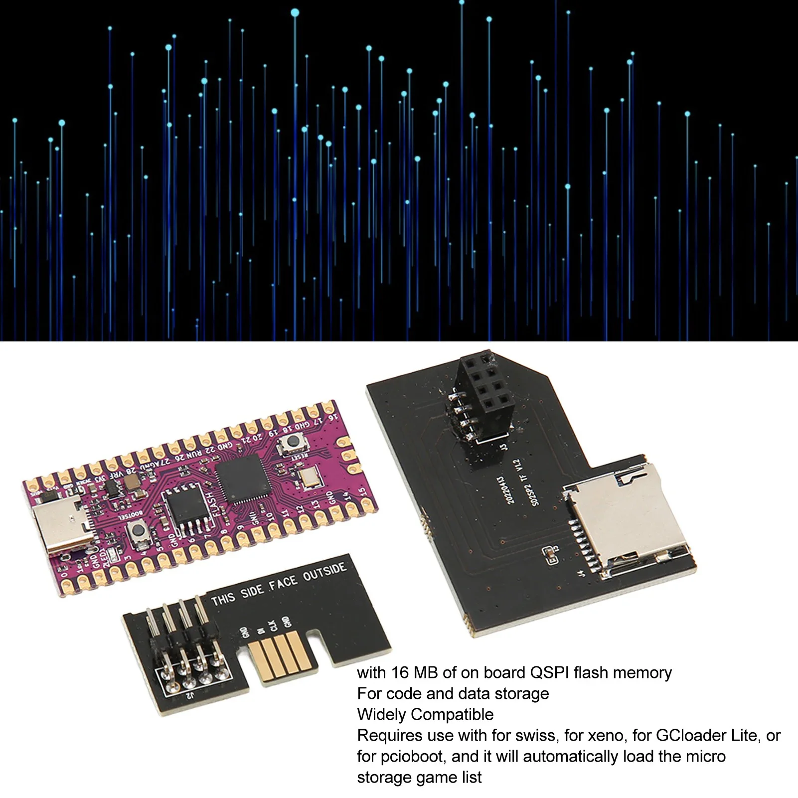 Placa microcontroladora Plug and Play, módulo microcontrolador de soporte de Software múltiple Dual, profesional para consola de juegos