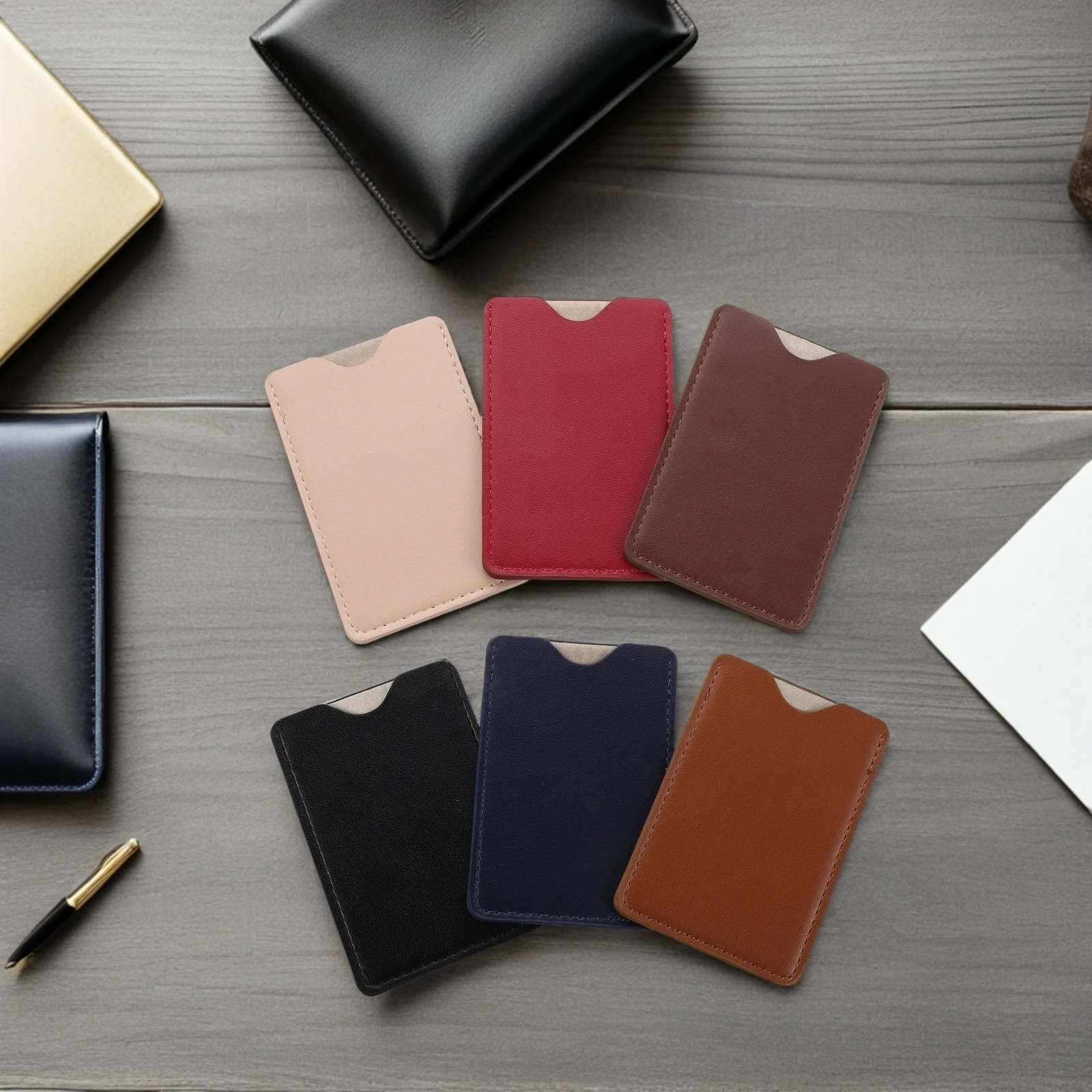 6Pcs Card Protector Sleeve - Anti Theft Credit Card Security Sleeve - NFC Blocking Protection for Men's Cards in Wallet