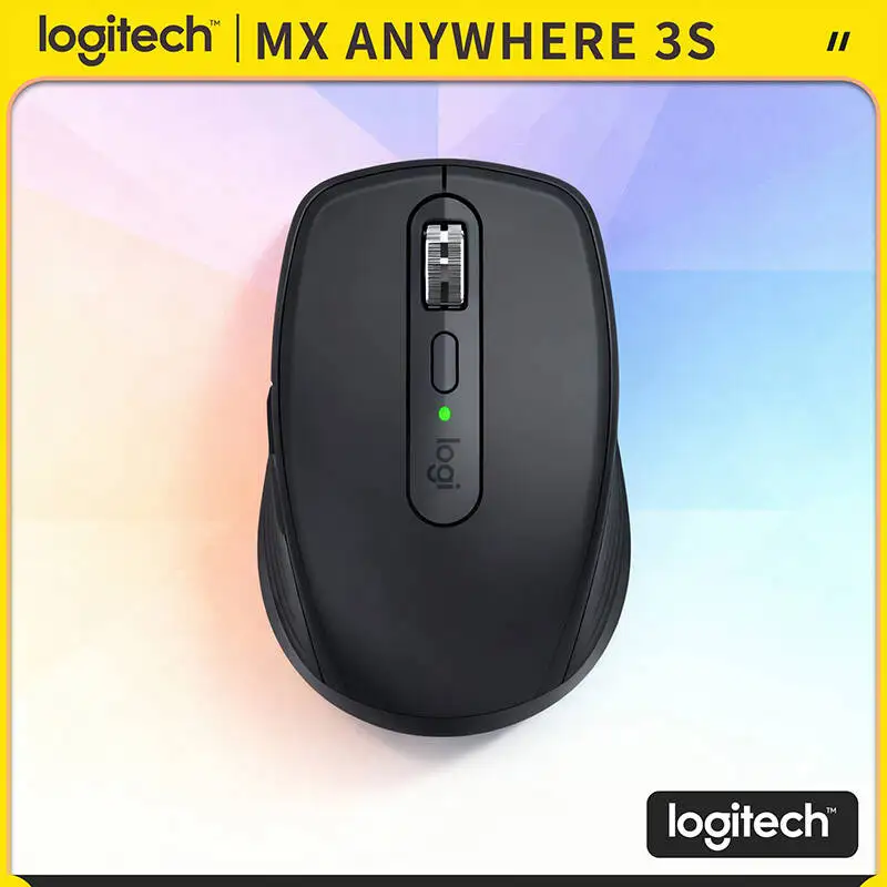 

Logitech MX Anywhere 3S Wireless Mouse - 8000 DPI, MagSpeed Scroll, Silent Click, Travel-Ready Build for Office Work