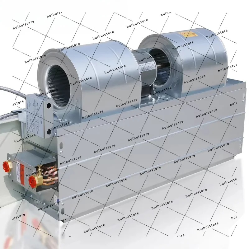 Horizontal concealed fan coil radiator cooling and heating silent water air conditioner coil machine