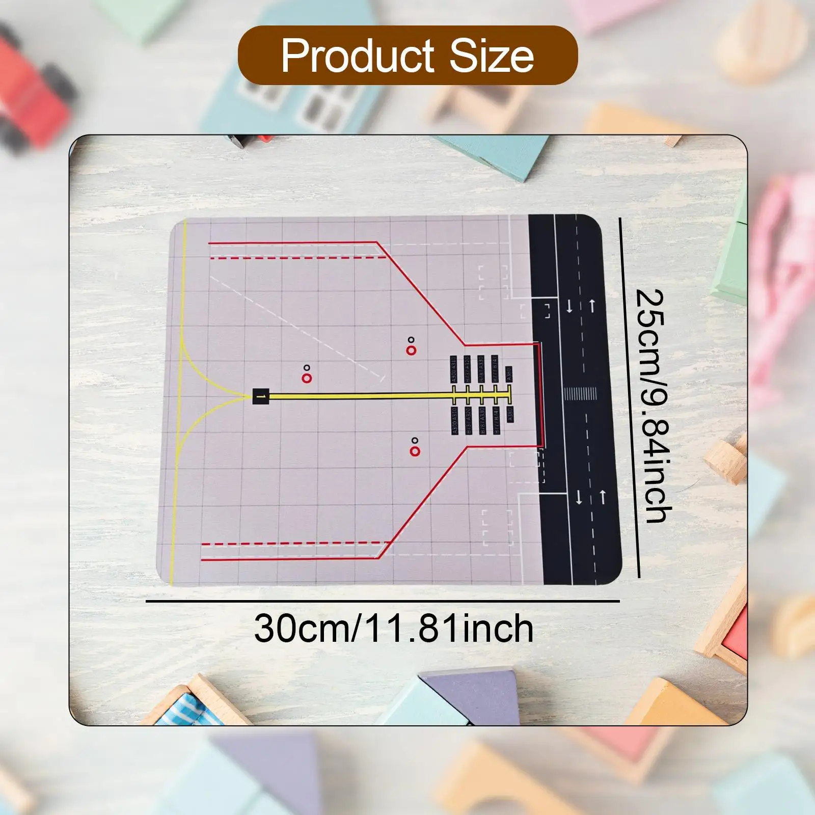 ผ้ากันเปื้อนที่จอดรถรุ่น 1/200 แผ่นตกแต่งแนวนอนสําหรับคอลเลกชันเครื่องบิน Diecast