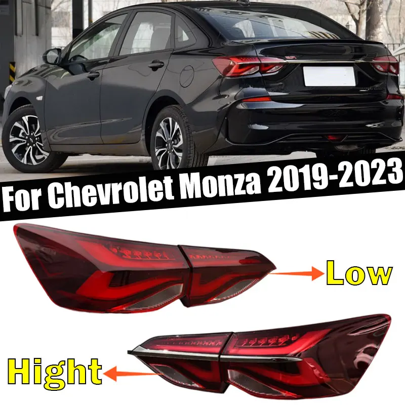 For Chevrolet Monza 2019 2020 2021 2022 2023 Car Accessories Rear Tail Light Reversing Brake Siganl Lamp Taillight Assembly