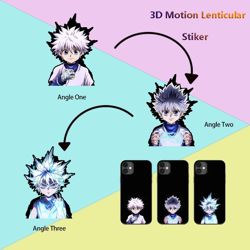 Gojo Anime Mini Motion Stickers Hunter x Hunter Demon Slayer Stickers for Phone Waterproof Decals for Phone,cup,laptop,Etc.