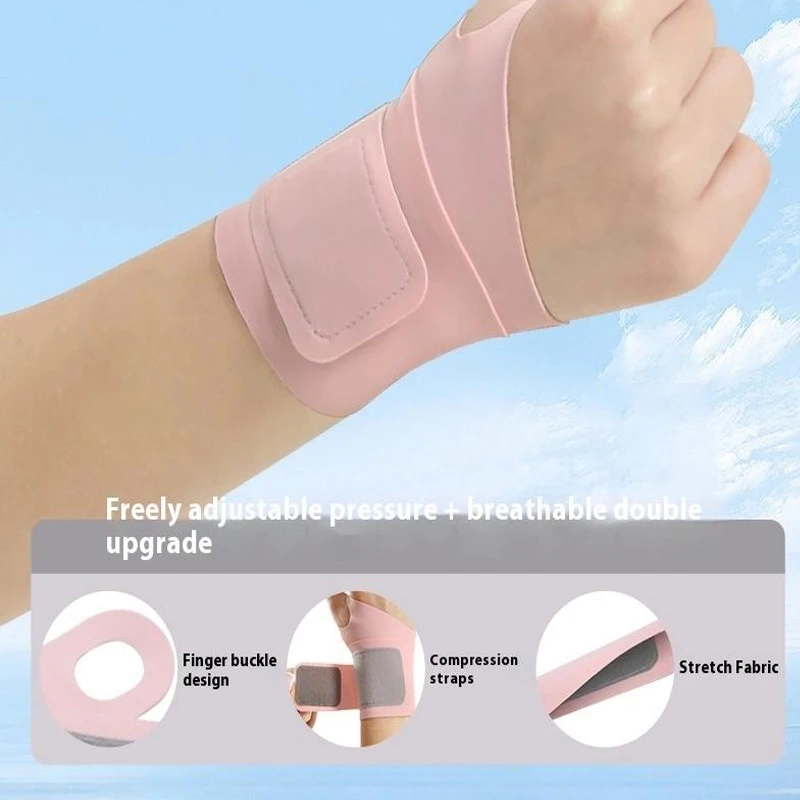 

Фиксированная спортивная защита на запястье, растяжение связок на запястье, тендинит с застежкой-лентой, браслет, ультратонкий шарнирный бандаж, бадминтон, баскетбол, открытый