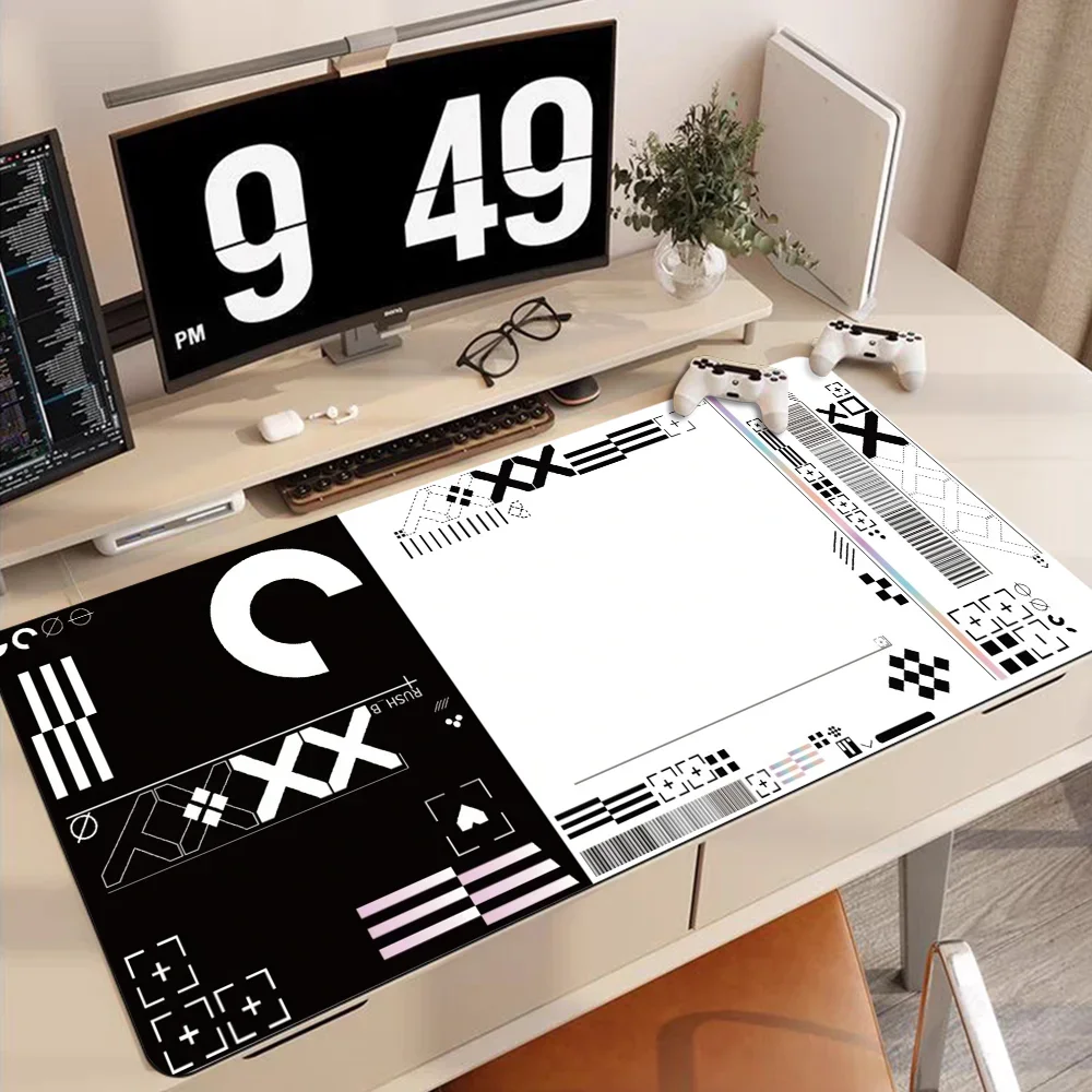 C-csgo Mousepad 90x40 Big Keyboard Mat Students Gamer Desktop Mousepad Gaming Mouse Pad Office Computer Non-slip RubbeTable Mats