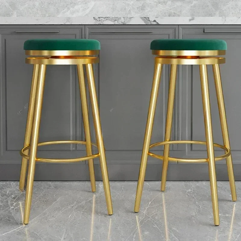 Modern Bar Stools High Swivel Gold Luxury Vintage Nordic Bar Chair Designer Dining Silla Para Barra  Bar Furniture