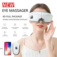 Eye Massager 4D Smart Airbag Vibration Eye Care Instrument Hot Compress Bluetooth Eye Massage Glasses Fatigue Pouch & Wrinkle