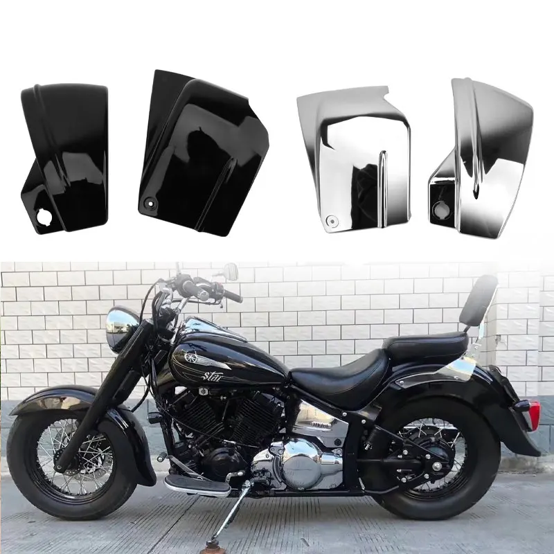 

Motorcycle Battery Side Left Right Fairing Protection Guard Cover For Yamaha V-Star 650 DragStar 650 XVS650 XVS650A V-Star 400