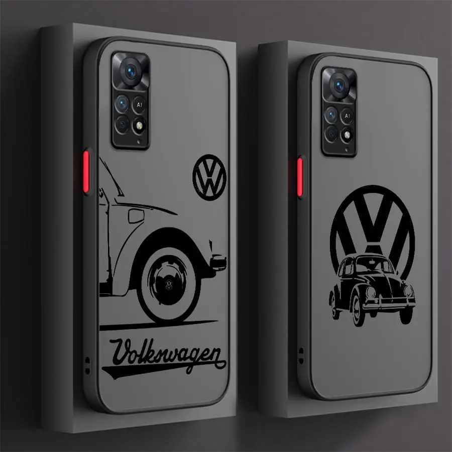 V-VW Cars Logo Phone Case for Xiaomi Mi 11 12 13 Lite 5G 12T 11T Pro 13 14 Pro 10T Pro 5G 9T Pro 12X Funda Cover