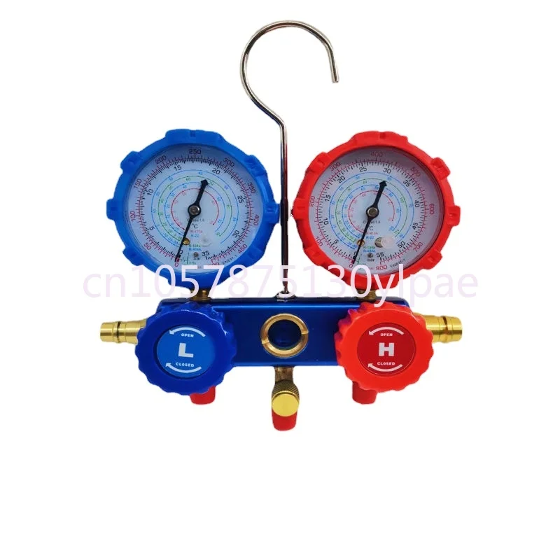 Automobile Air Refrigerant Fluorometer R22 R134a R410 Refrigerant Pressure Gauge 3 Air Pressure Valve Refrigerant Gauge