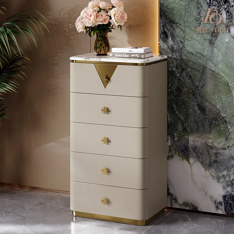 LMM light luxury chest of drawers Italian modern simple fashion storage drawer three five six bucket cabinet