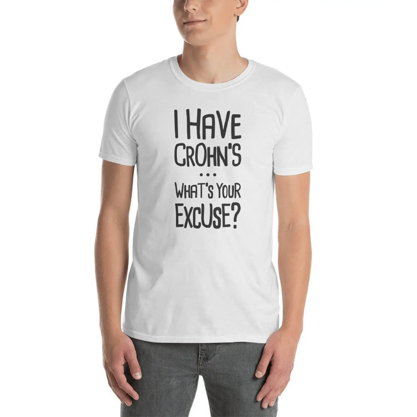 Excuse Funny IBD Awareness Crohn's Disease T Shirt  vintage Washed Soft streetwear Breathable designer clothes homme Stylish