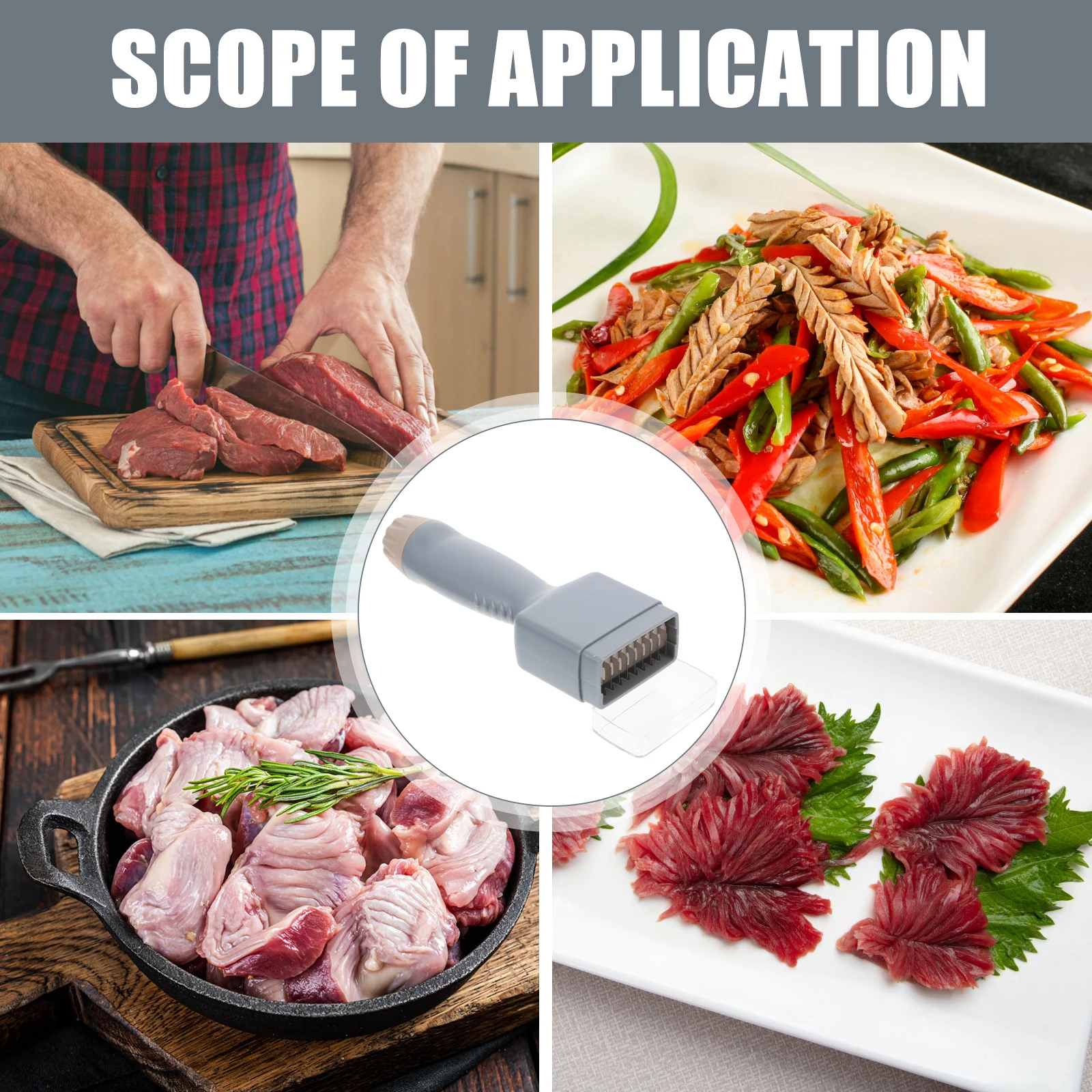 

Cuttlefish Slicer Kitchen Multifunctional Restaurant Accessory Portable Squid Cutter Creative Design Easy Cleaning