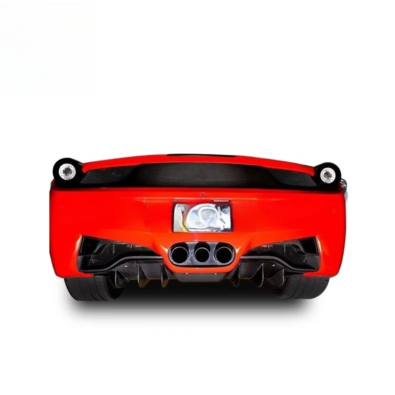 New Arrival Dry Carbon Fiber OEM Style Brake Lamp Cover for 458 Rear Brake Light Cover 4