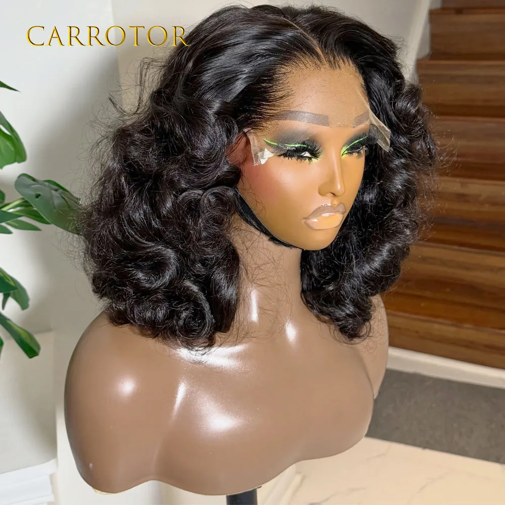 Lagos Hairline Wig 250 Density Loose Deep Wave 13x4 Invisible Lace Frontal Human Hair Glueless Wigs Preplucked Ready To Wear