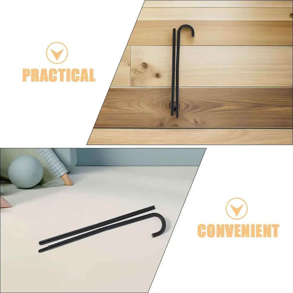 5pcs Black 100Cm Cane Prop Lightweight Costume Wand For Cosplay Halloween Party Stage Performance Kids Dress Up Accessory