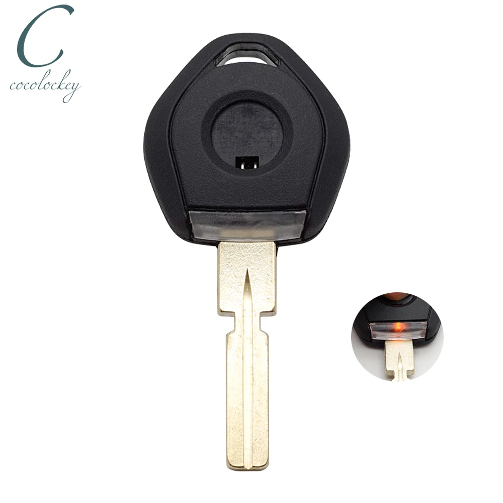 Cocolockey Car Key Transponder Key Shell Fob Case Fit For BMW 3 5 7 Z3 Chip Keys Blank With Board HU58 Uncut Blade 2pcs/lot