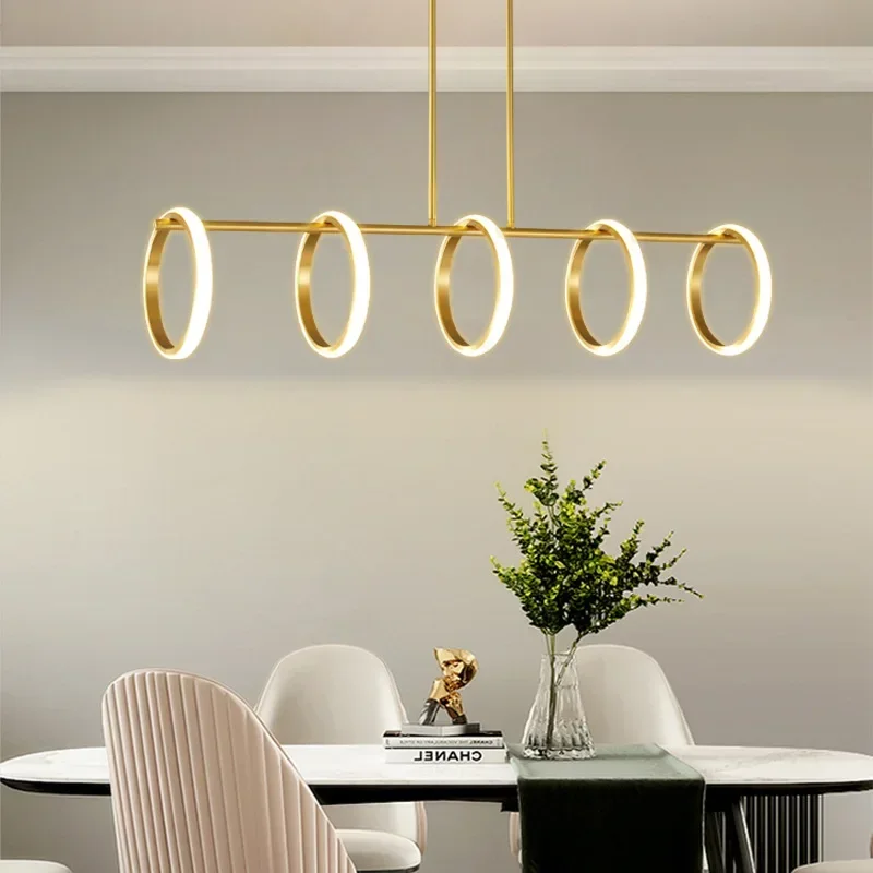 

Обеденная люстра, простой современный креативный индивидуальный художественный минималистичный длинный обеденный стол, дизайнерский роскошный высококачественный обеденный стол