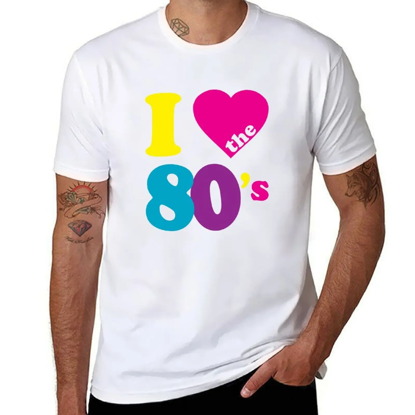 

I Love the 80s Eighties T-Shirt funny t shirts cotton t shirts designer T-Shirt
