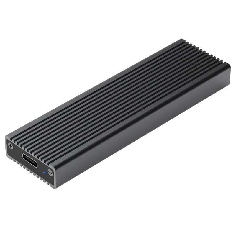 M.2 NVMe SSD Enclosure Aluminum Heat Sink Shell M.2 to USB Type C 3.1 SDD Enclosure 10Gbps Fits M-Key B+M Key NVMe SSD