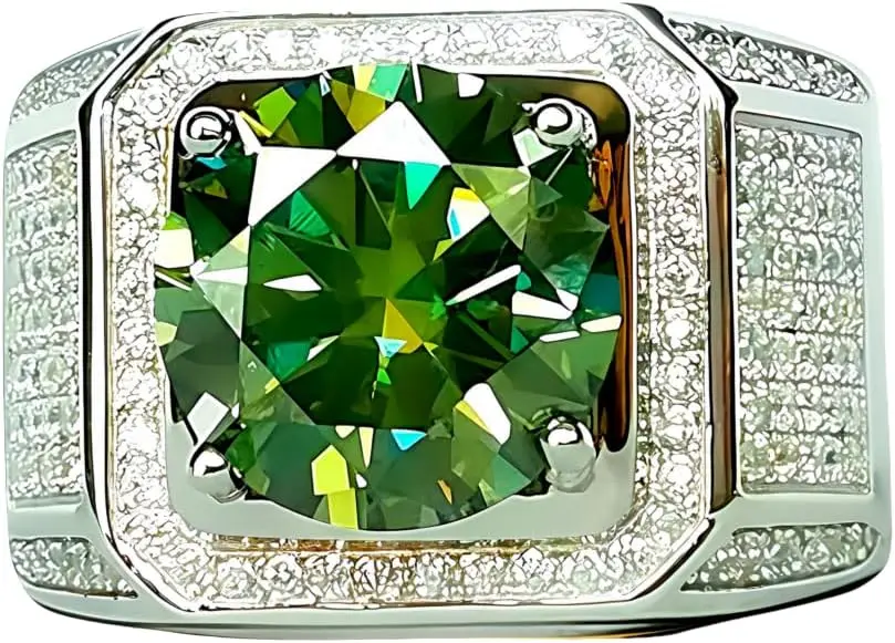 

Серебро 925, 5 карат, муассанит, гипоаллергенное обручальное кольцо для мужчин, кольцо вечности на день рождения, ювелирное изделие, подарок, несколько