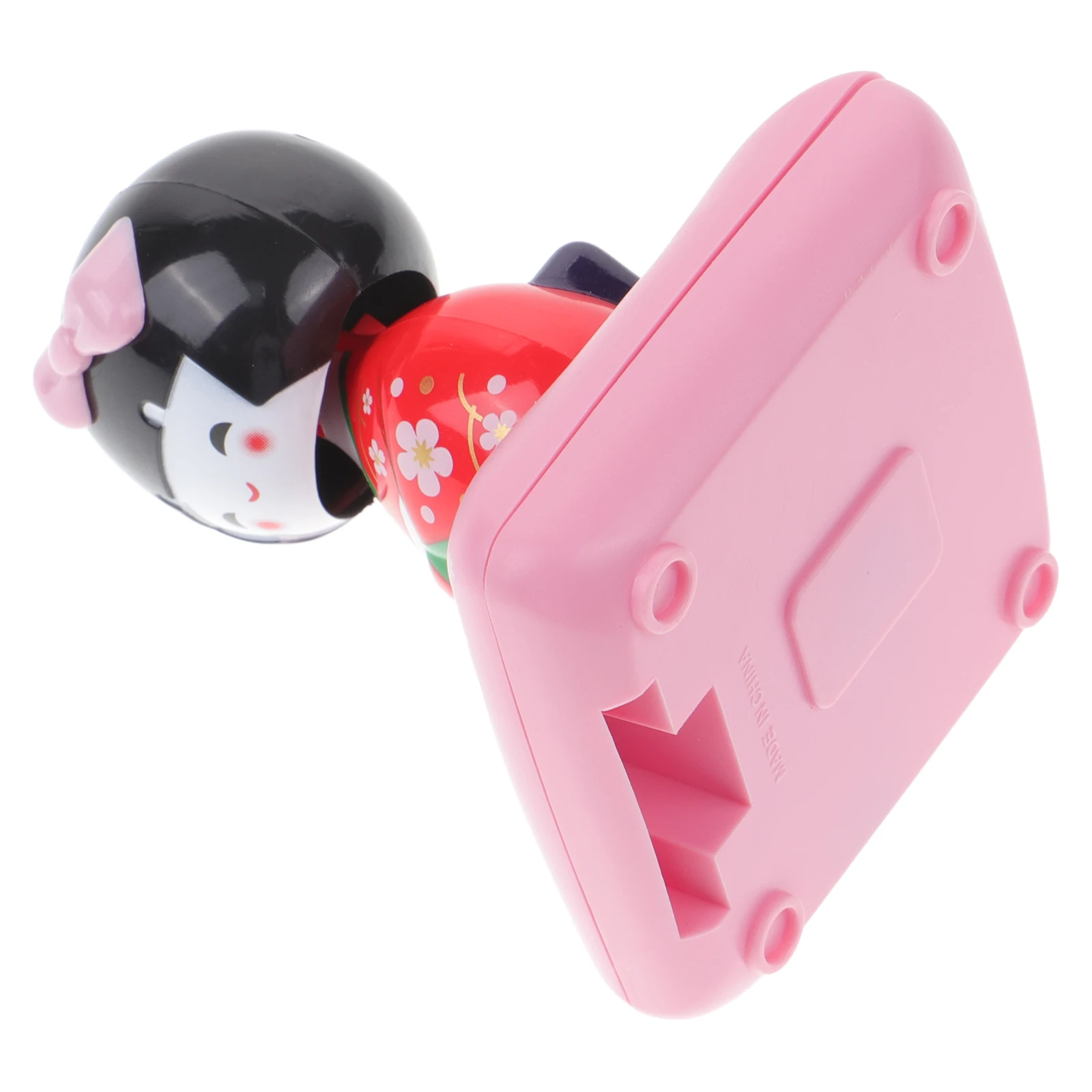 Adorno Interior de coche tipo kimono rosa, decoración de diseño Maiko japonés con energía Solar, regalo para oficina, hogar y escritorio