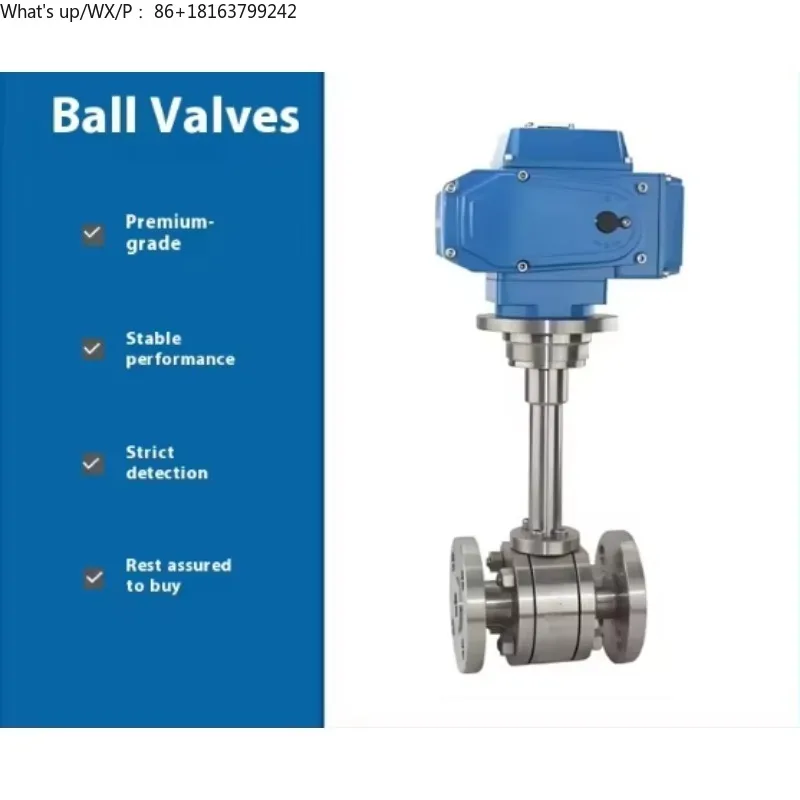 Katup Kupu-Kupu Listrik Q961F untuk Gas pada Suhu Ultra-Rendah -196 ℃   Flensa Pengelasan 304 untuk Nitrogen Cair LNG