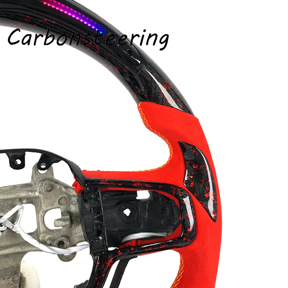 Premium Forged Carbon Fiber Steering Wheel for Ram 1500 TRX Rebel 2019-2025 Custom OEM Fit Replacement Off Road Interior Upgrade view 5
