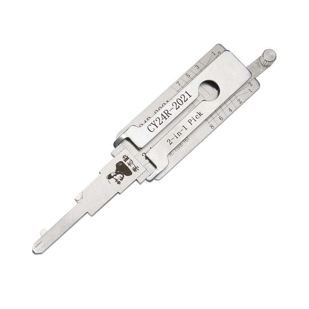 

CY24R ACCESS INDIA lishi 2in1 Tool for 2021 Jeep GCCar Door Lock Cylinder Locksmith Supplies Repair Tools