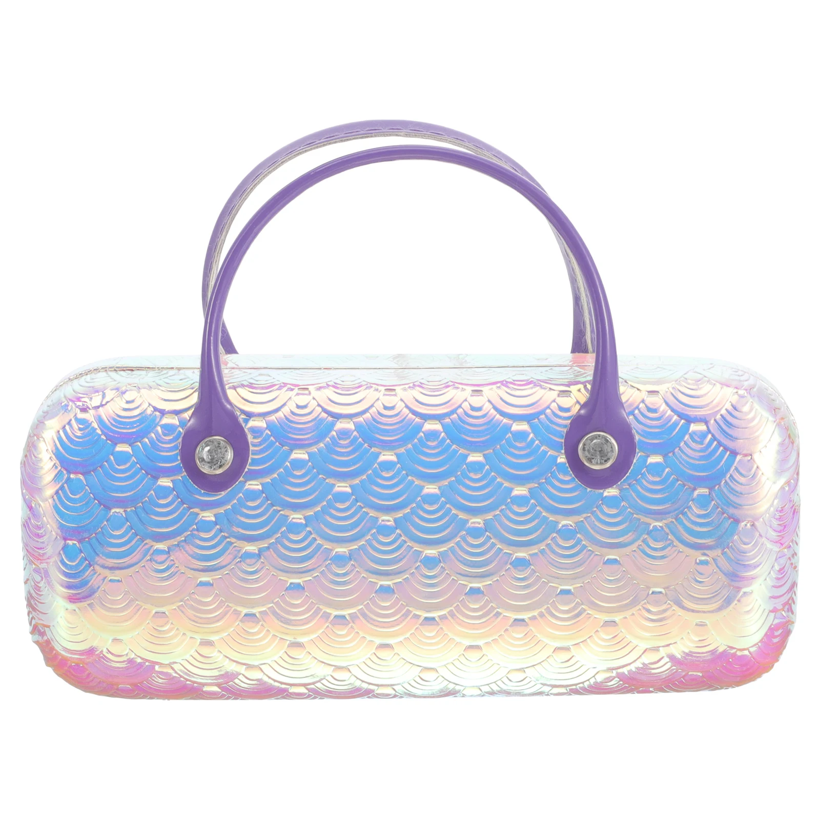 

Portable Eyeglass Case Handheld Glasses Storage Box Cartoon Handle Hard Shell Sunglass Case Protective Travel Jewelry Organizer