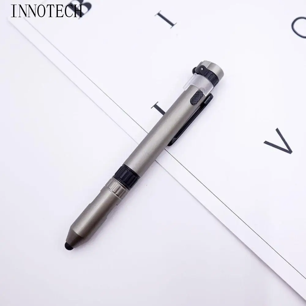 

Emergency 6-In-1 Multi Function Pen Compass LED Light Flashlight Pen Ballpoint Pen Compact Screwdriver Pen Travel